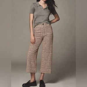 Anthropologie Gray Top and Brown Pants Set